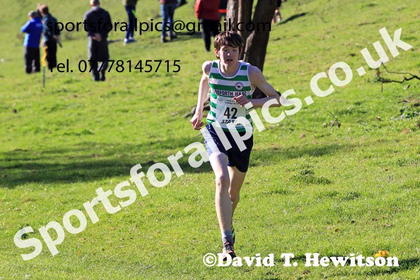 Mens under-17s, 2022 NECAA Cross Country Relays, Thornley Hall Farm, Peterlee, County Durham, October 15th. Photo: David T. Hewitson/Sports for All Pics